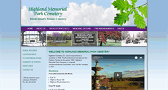 Desktop Screenshot of highlandmemorialparkcemetery.net